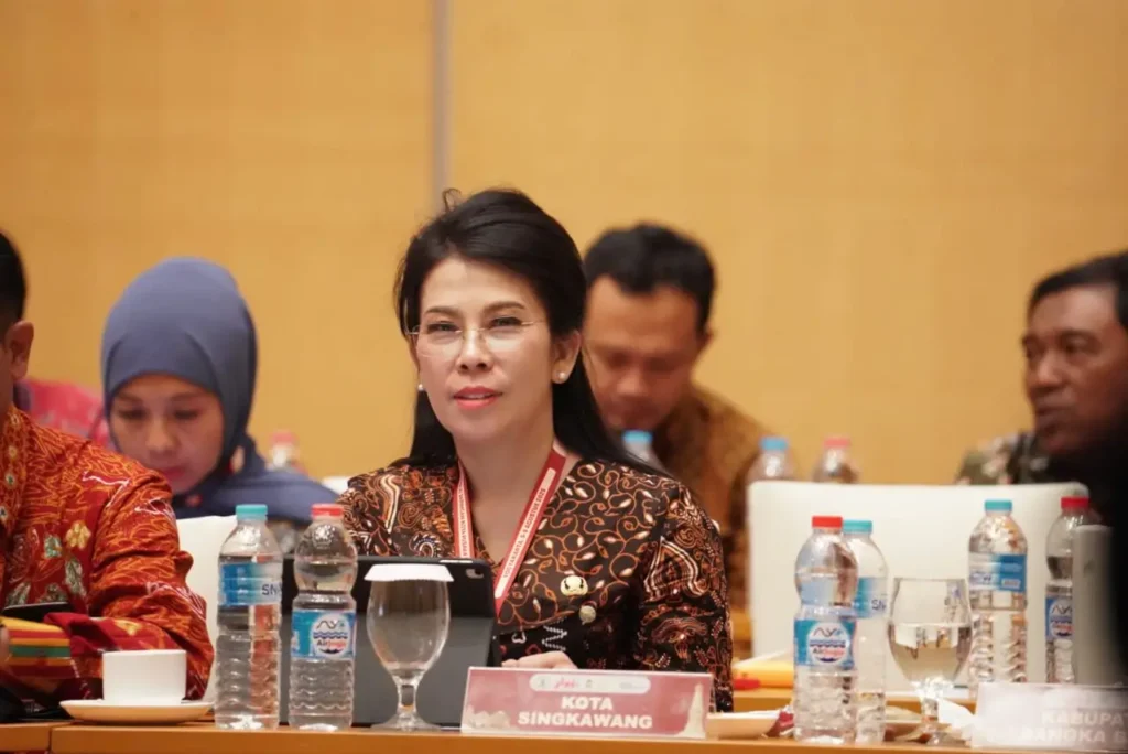 Wali Kota Singkawang, Tjhai Chui Mie di Rapat Kerja Nasional dan Seminar Internasional JKPI 2025 di Yogyakarta. (MC Singkawang).