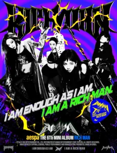 aespa comeback dengan mini album “Rich Man” berisi enam lagu terbaru. (x.com/aespa_official)