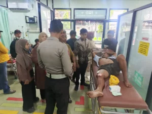 Kondisi korban kecelakaan lalu lintas di Jalan Trans Kalimantan