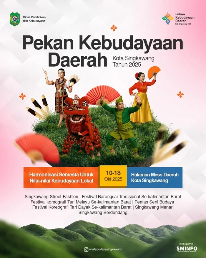Pekan Kebudayaan Daerah 2025 digelar di Singkawang untuk merayakan HUT ke-24. (instagram.com/wartabudayasingkawang)