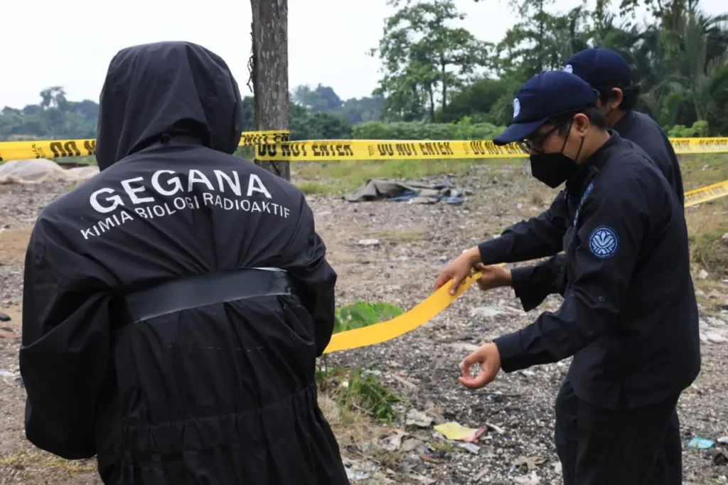 Satgas memastikan kontaminasi Cesium-137 di Cikande telah terkendali. (KLHK)