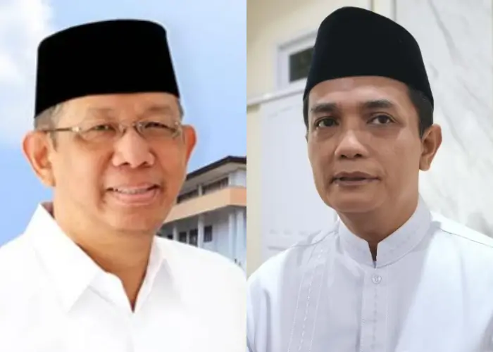 Mantan Gubernur Kalimantan Barat, Sutarmidji (kiri), dan Wawako Bahasan, yang mengalami peretasan WhatsApp.