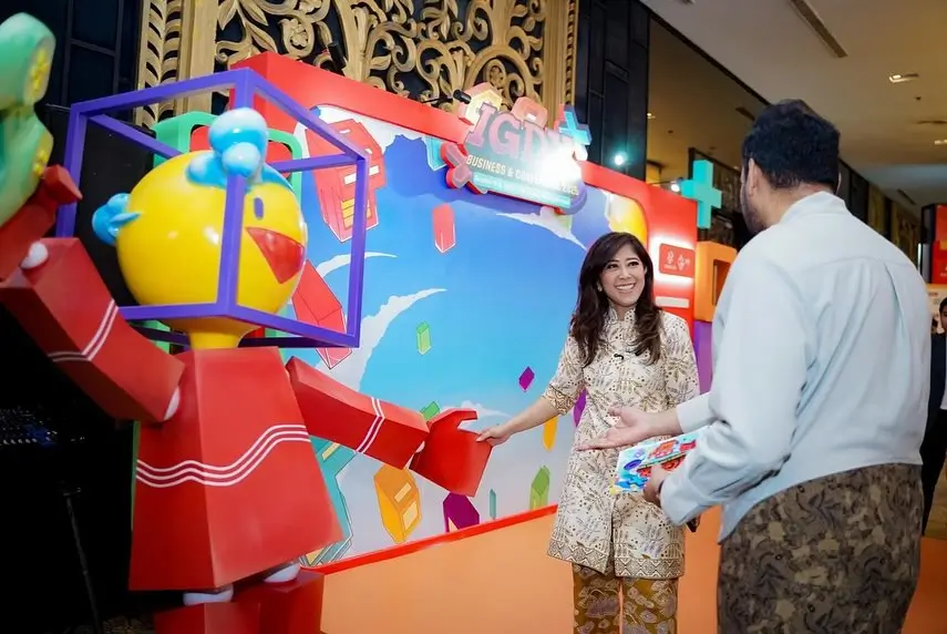 Menkomdigi Meutya Hafid di IGDX 2025 Bali menegaskan Indonesia sebagai pusat industri gim Asia Tenggara. (instagram.com/meutya_hafid)