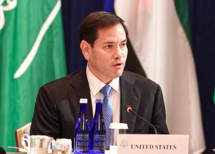 Sekretaris Luar Negeri AS, Marco Rubio membahas tekanan diplomatik terhadap Israel untuk menghentikan pengeboman Gaza. (x.com/SecRubio)