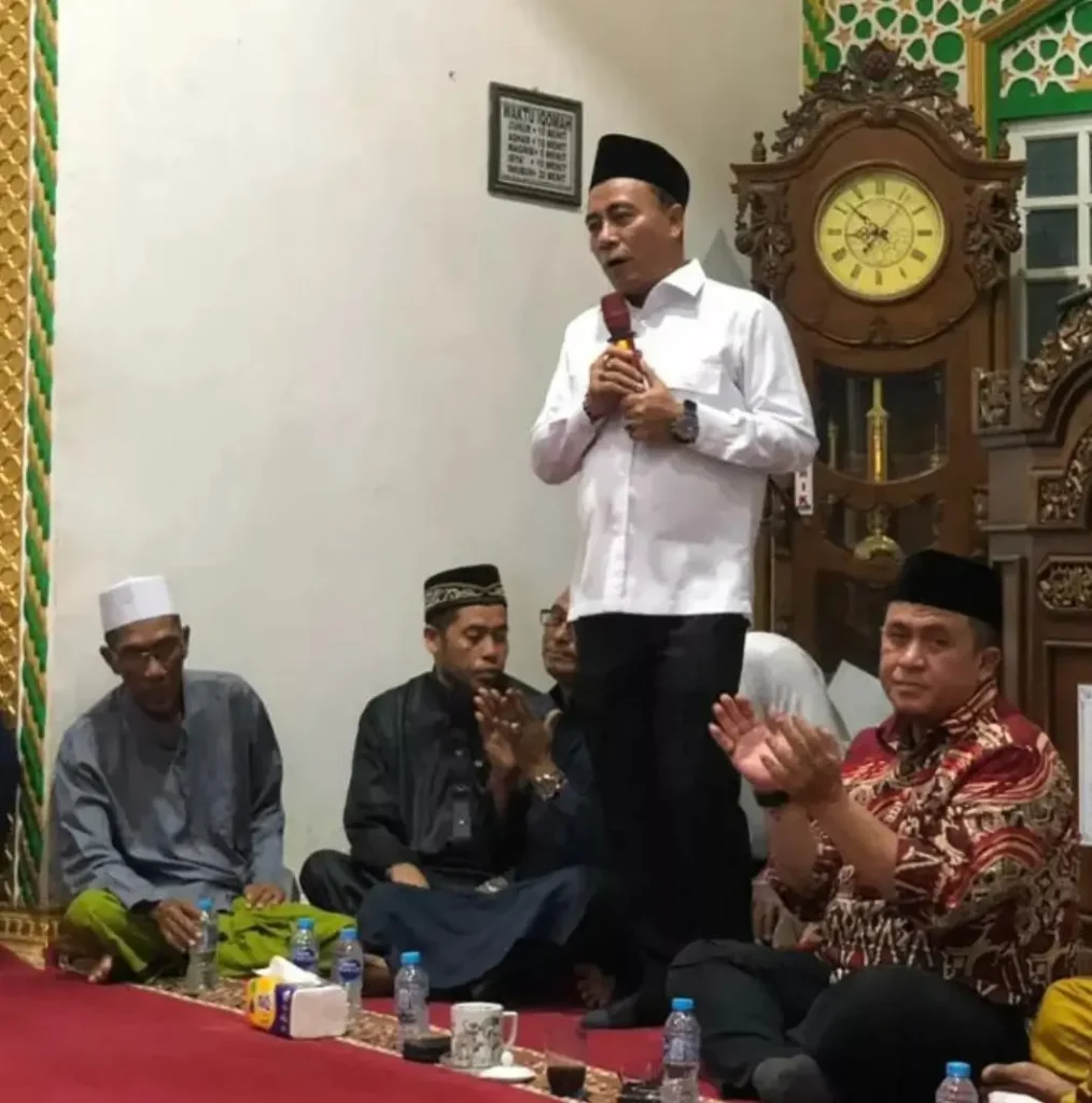 Wakil Gubernur Kalbar Krisantus Kurniawan menyampaikan pesan persatuan dan keberagaman saat menghadiri Peringatan Maulid Nabi Muhammad SAW 1447 H di Masjid Jannatun Nalim, Pontianak.(instagram.com/krisantus_kurniawan)
