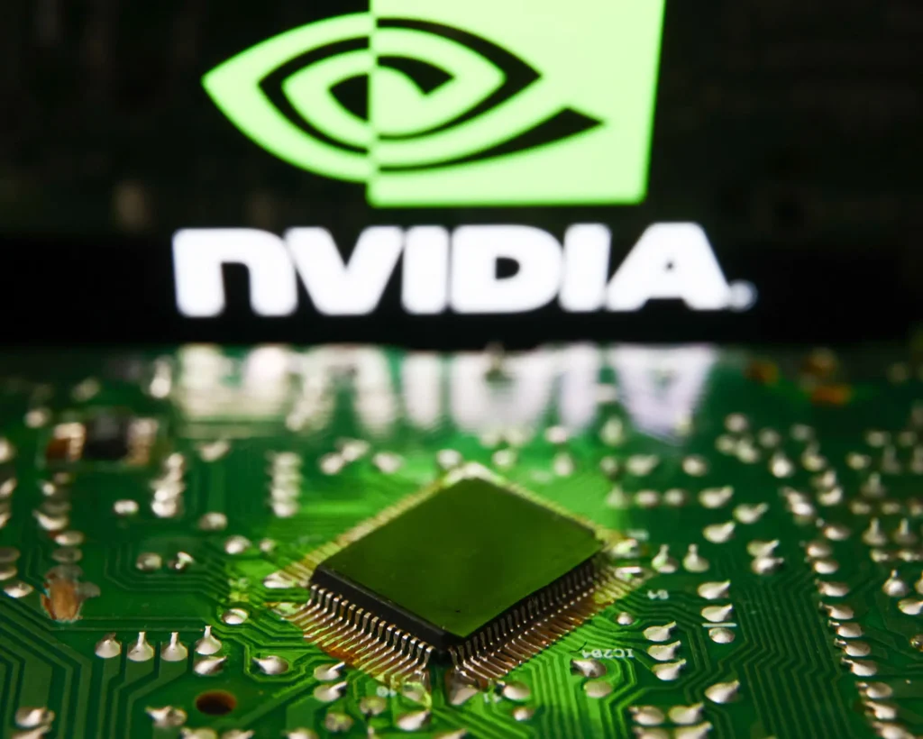 Nvidia dan Menlo Micro mengembangkan teknologi MEMS untuk mempercepat pengujian chip AI hingga 90 persen. (NurPhoto/Getty Images)