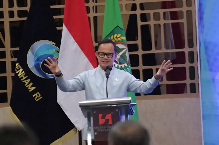 Wamendagri menyampaikan apresiasi terhadap komitmen HAM dan demokrasi Kota Singkawang. (MC Singkawang)