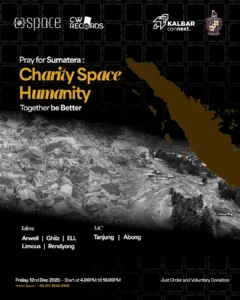 Charity “Space” Humanity di CW Space Pontianak, memadukan pertunjukan musik dan penggalangan donasi untuk Aceh Tamiang.