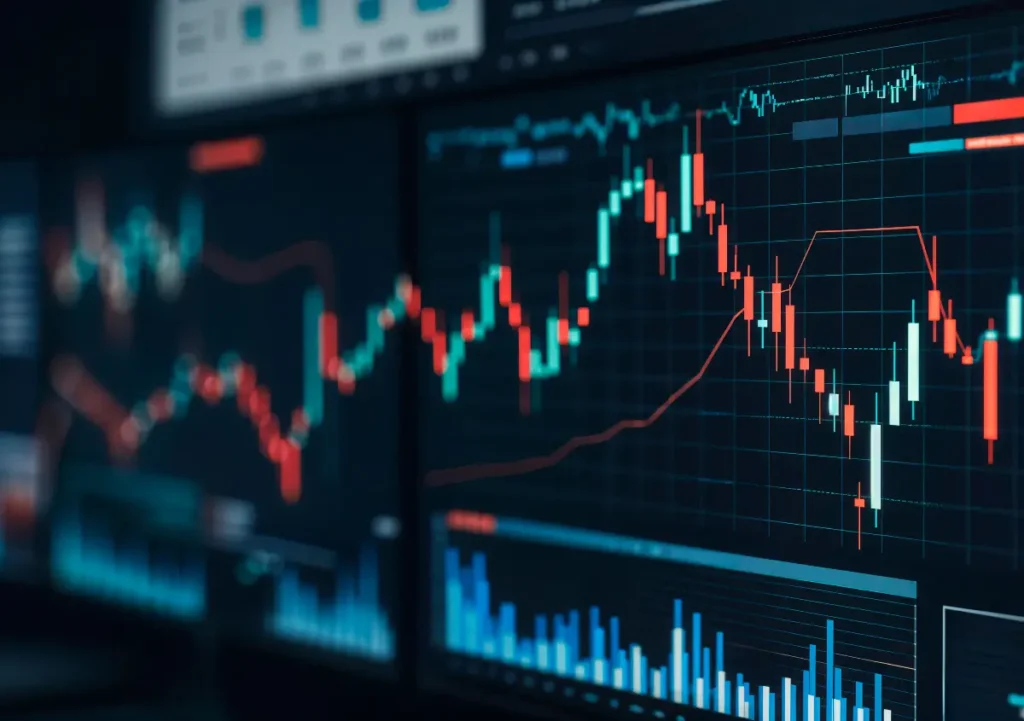 Ilustrasi - Pergerakan indeks Wall Street yang melemah pada awal perdagangan akibat tekanan pada saham-saham AI. (Freepik.com)