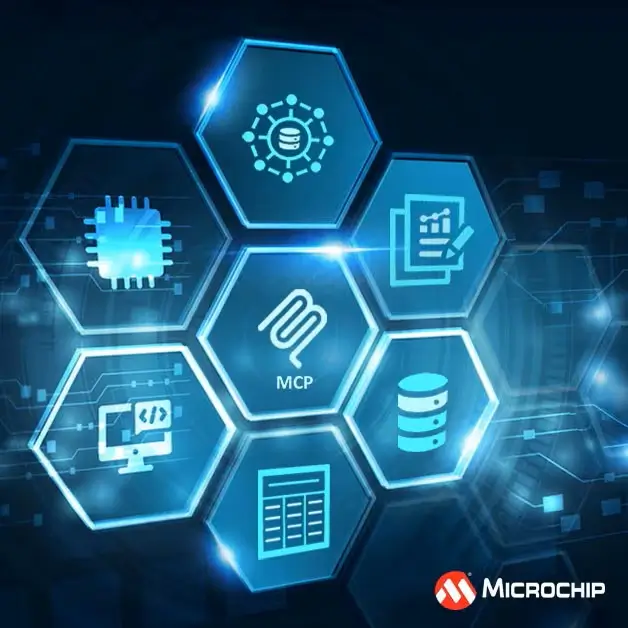 Logo Microchip Technology. Produsen chip ini meningkatkan proyeksi kinerja keuangan kuartal ketiga dan mendongkrak saham 2,3 persen. (microchip.com)