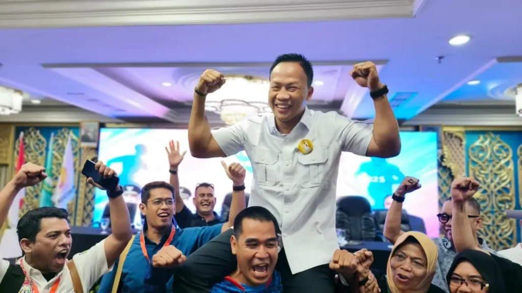 Daud Yordan saat terpilih sebagai Ketua KONI Kalbar dalam Musorprov di Pontianak