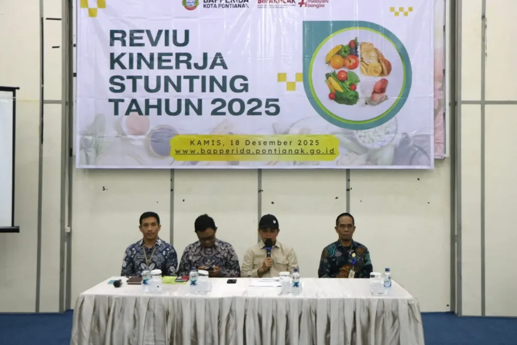 Wakil Wali Kota Pontianak Bahasan membuka Reviu Kinerja Stunting Tahun 2025.