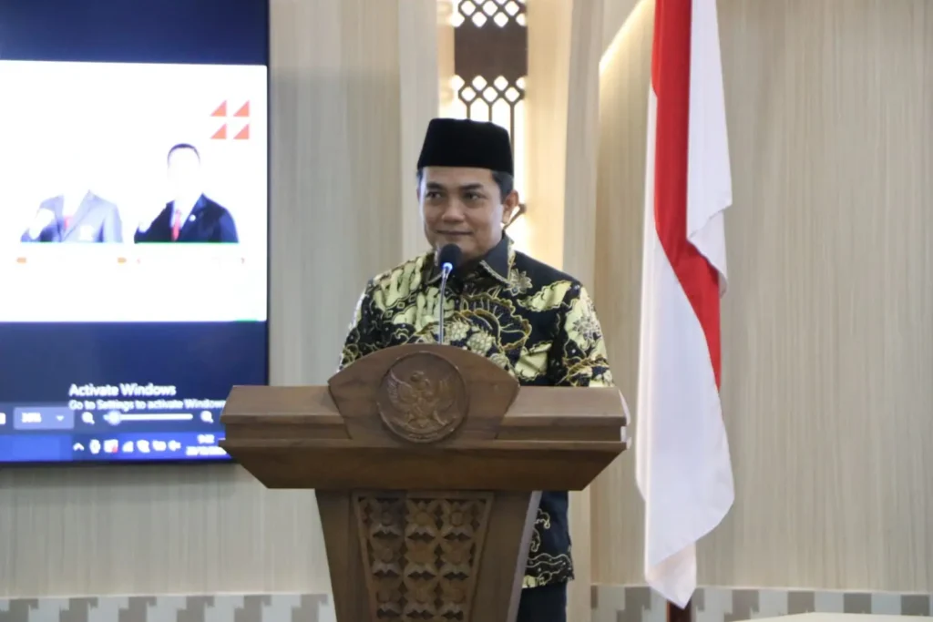 Wakil Wali Kota Pontianak Bahasan membuka Musorkot KONI Kota Pontianak 2025.