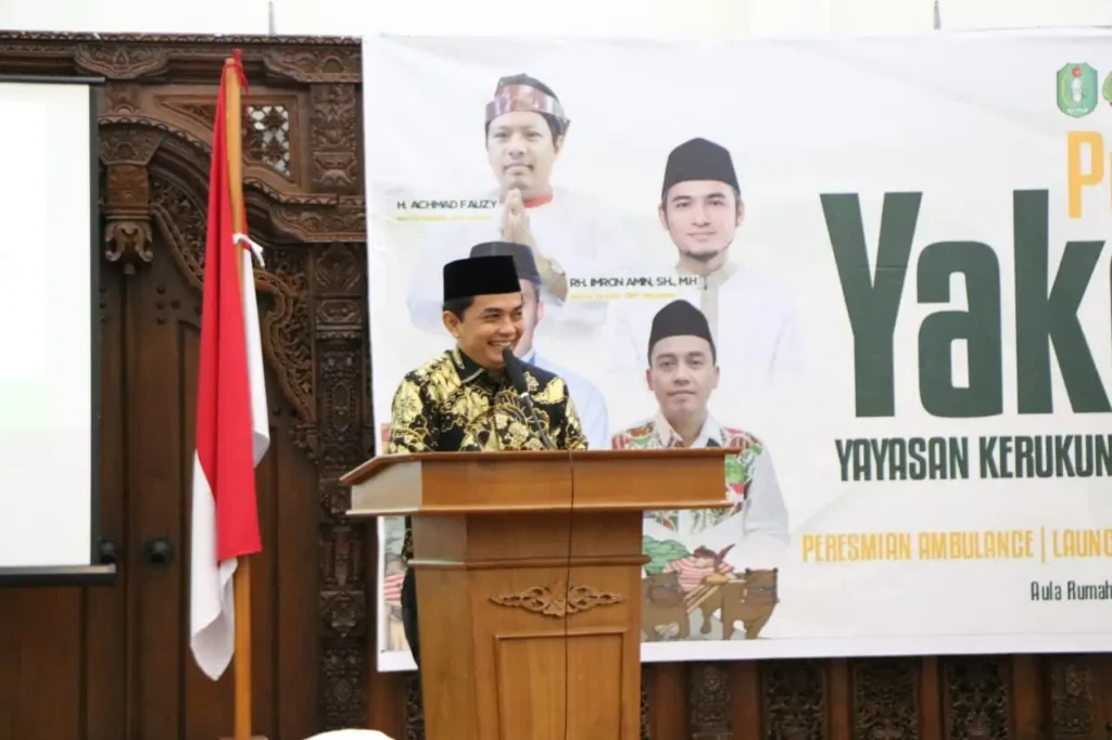 Wakil Wali Kota Pontianak Bahasan saat memberikan arahan pada puncak Hari Lahir Yakorma XIII.