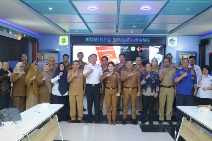 Rapat koordinasi Pemkot Singkawang terkait penguatan layanan darurat Sigap 112. (Dok. MC Singkawang)