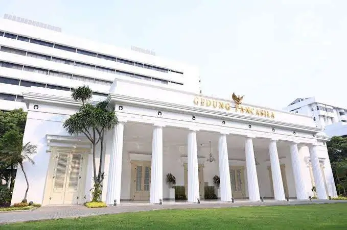 Gedung Kementerian Luar Negeri RI terkait pernyataan kondisi WNI di Venezuela. (Kemlu.go.id)