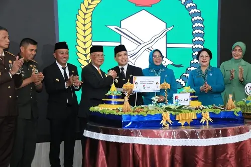 Suasana ramah tamah Forkopimda pada peringatan HUT ke-69 Pemprov Kalimantan Barat