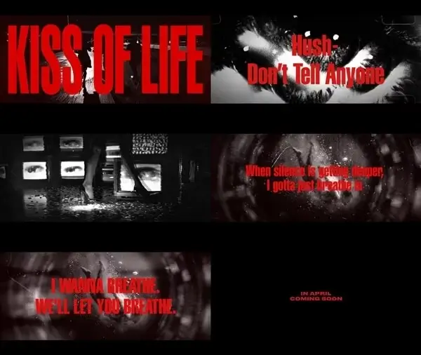 KISS OF LIFE merilis teaser comeback April 2026 dengan konsep hitam putih dan nuansa misterius. (S2 Entertainment)