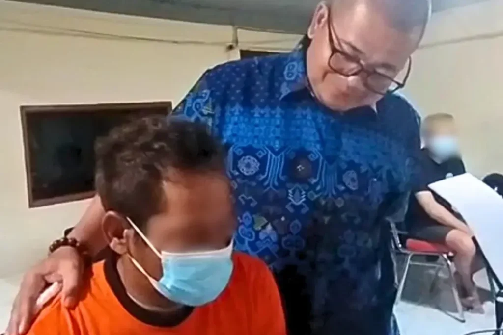 Pelaku pengedar sabu di Kubu Raya diamankan polisi. (Foto : cpt_ltr)