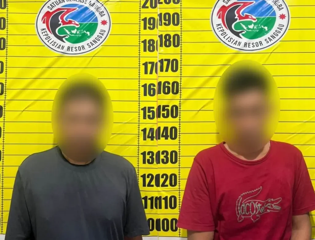 Dua pengedar narkoba diamankan petugas Polres Sanggau dalam pengungkapan kasus di Tayan Hilir. (Dok. Polres Sanggau)