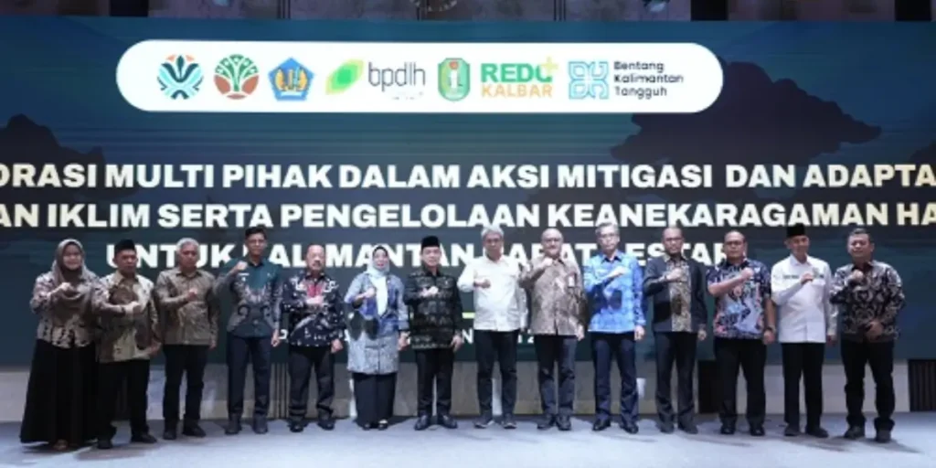 Gubernur Kalimantan Barat Ria Norsan saat peluncuran Kick-off RBP REDD+ di Hotel Golden Tulip Pontianak