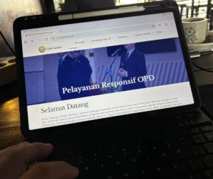 Tampilan website resmi Pemerintah Kota Pontianak yang akan mendapat sentuhan pembaharuan.