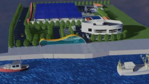 Maket rencana pembangunan SPALDT Martapura.