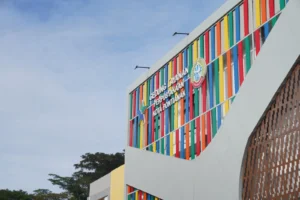 Gedung Perpustakaan Kota Pontianak yang berlokasi di Jalan Ampera.