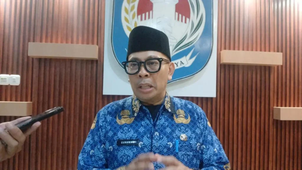 Kepala BPKAD Kubu Raya Gunawan Putra saat penyerahan DPA Tahun Anggaran 2026. (Foto : Ozy InfoPublik)