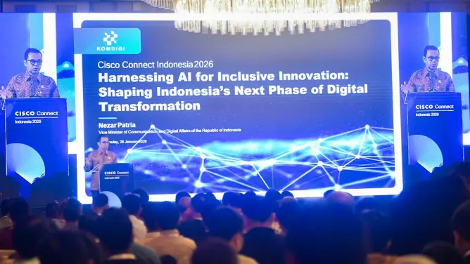 Wakil Menteri Komunikasi dan Digital Nezar Patria membahas penguatan infrastruktur AI nasional.
