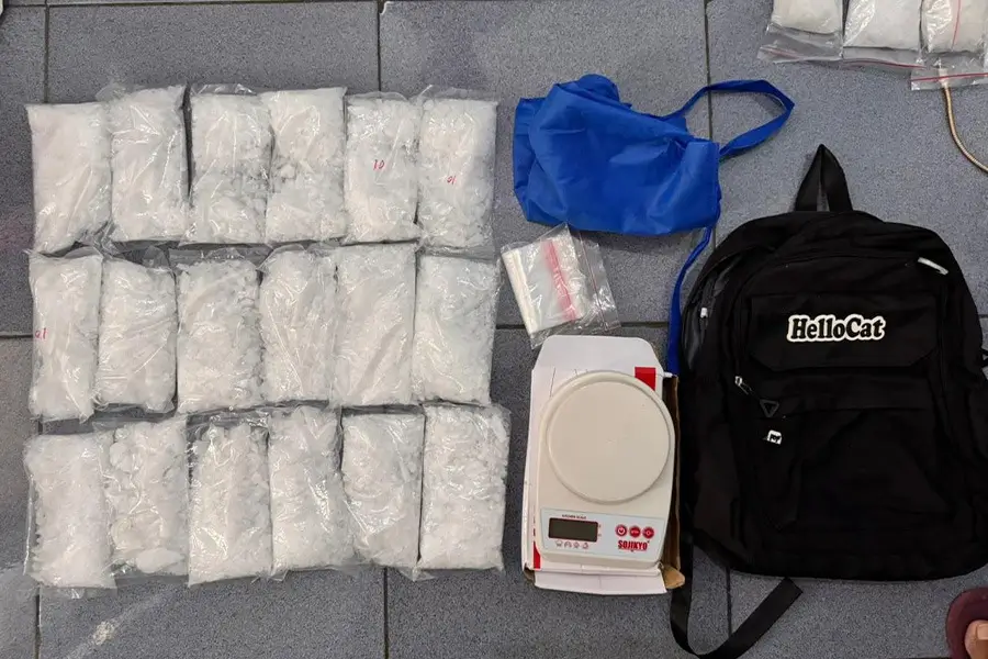 Barang bukti sabu seberat 5,3 kilogram yang disita Polda Metro Jaya dalam pengungkapan jaringan narkoba di Tangerang Selatan