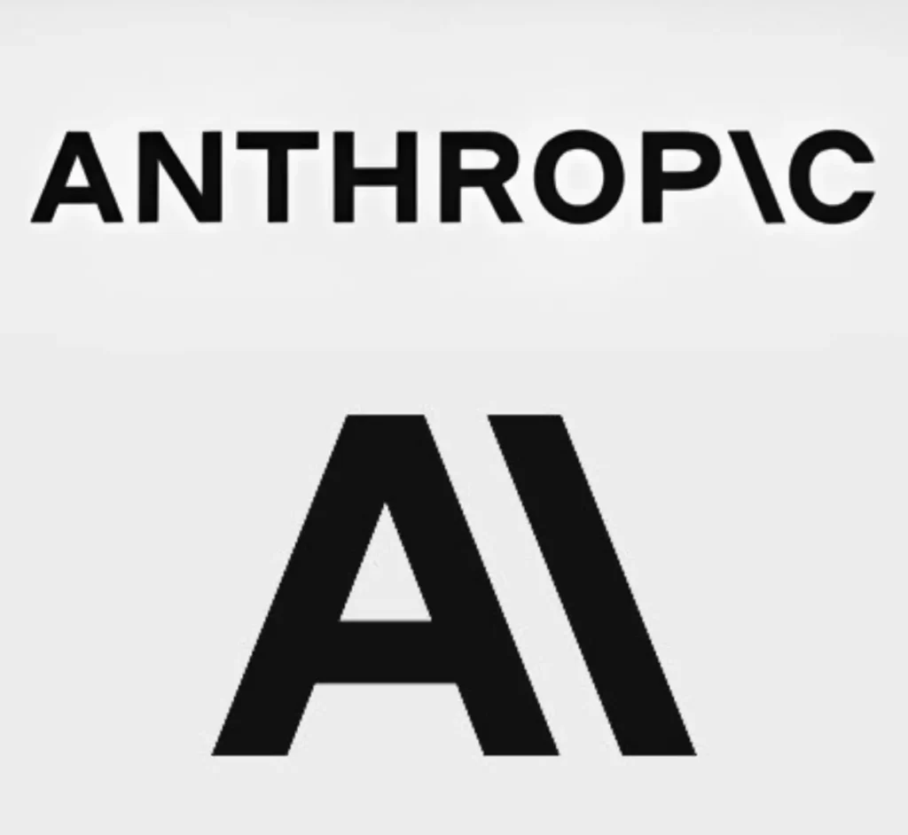 Logo Anthropic, perusahaan kecerdasan buatan pengembang teknologi AI Claude untuk bisnis.
