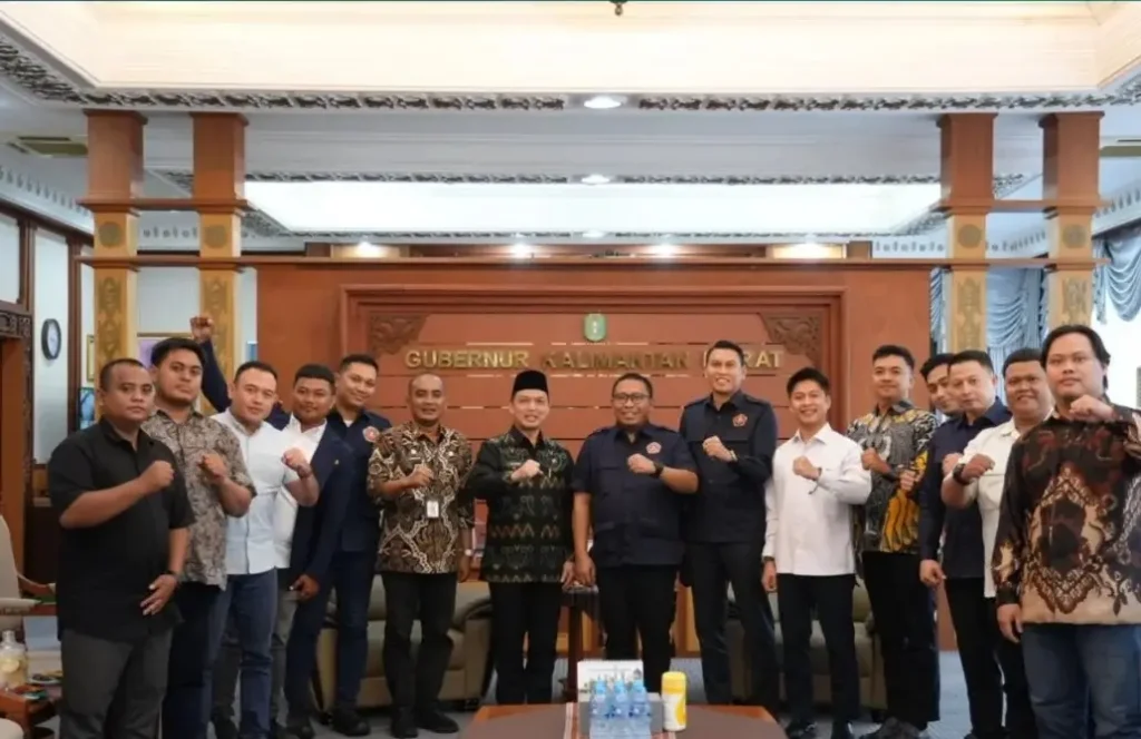 Gubernur Kalbar Ria Norsan menerima audiensi Pengurus Karang Taruna Provinsi Kalimantan Barat di Pontianak.