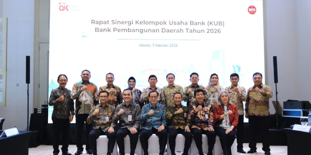 Kepala Eksekutif Pengawas Perbankan OJK Dian Ediana Rae saat pertemuan strategis bersama pimpinan BPD se-Indonesia di Jakarta.