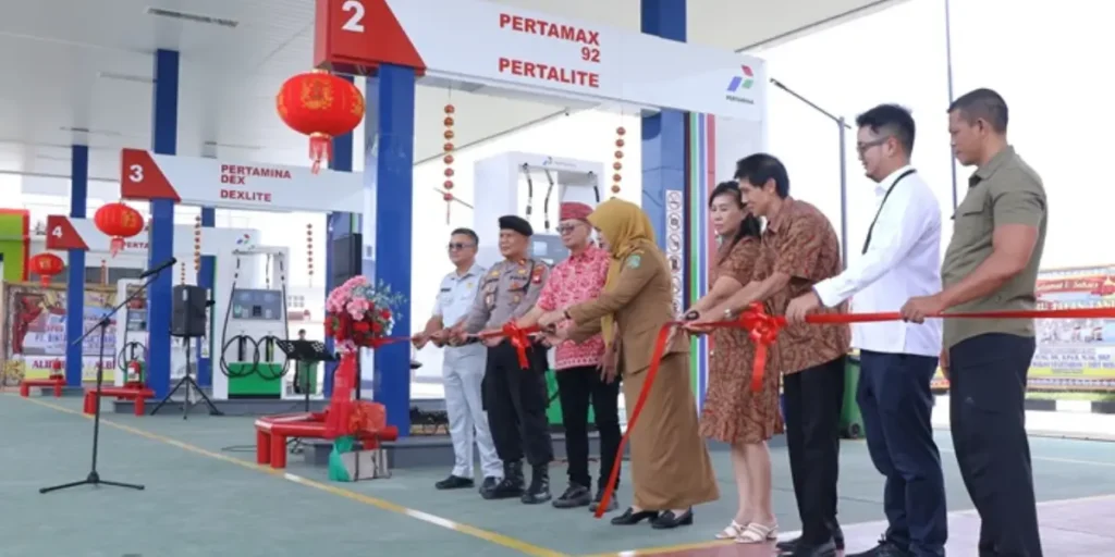 Peresmian SPBU DODO 64.791.24 di Jalan Tani Singkawang Barat, (2/2/2026).