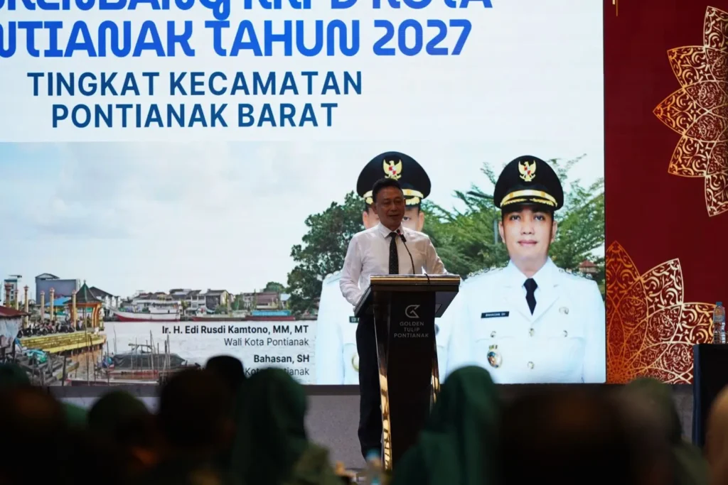 Wali Kota Pontianak Edi Rusdi Kamtono membuka Musrenbang RKPD Tingkat Kecamatan Pontianak Barat 2027.