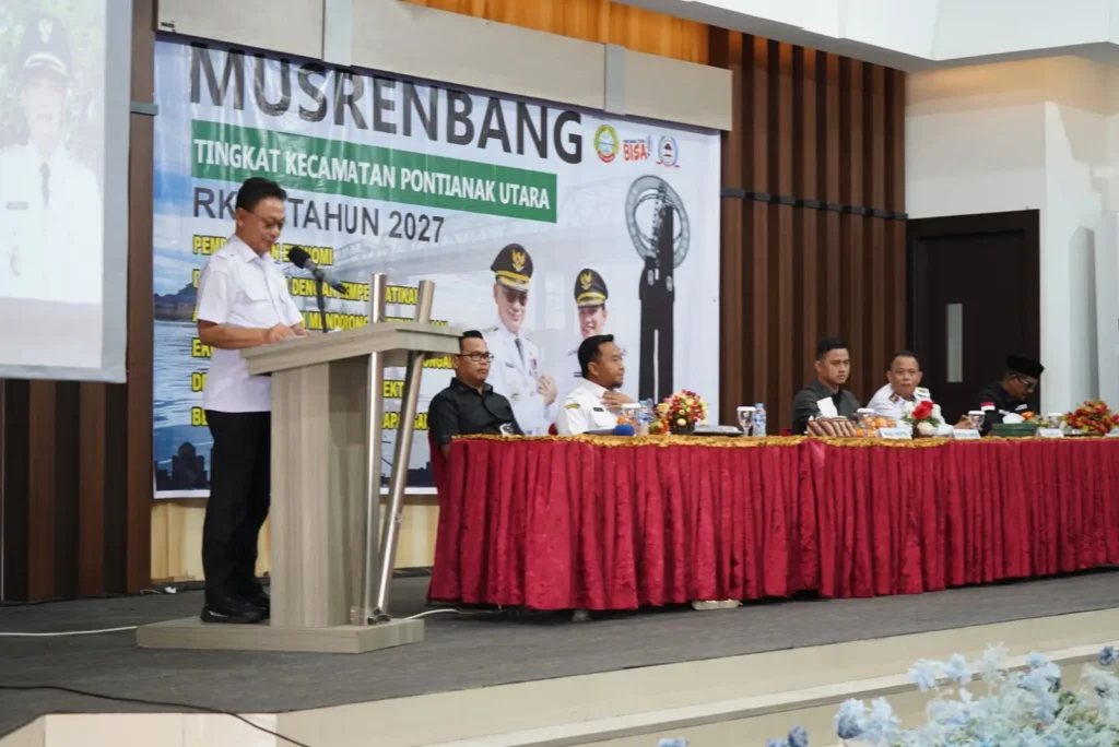 Wali Kota Pontianak Edi Rusdi Kamtono membuka Musrenbang RKPD 2027 Tingkat Kecamatan Pontianak Utara.