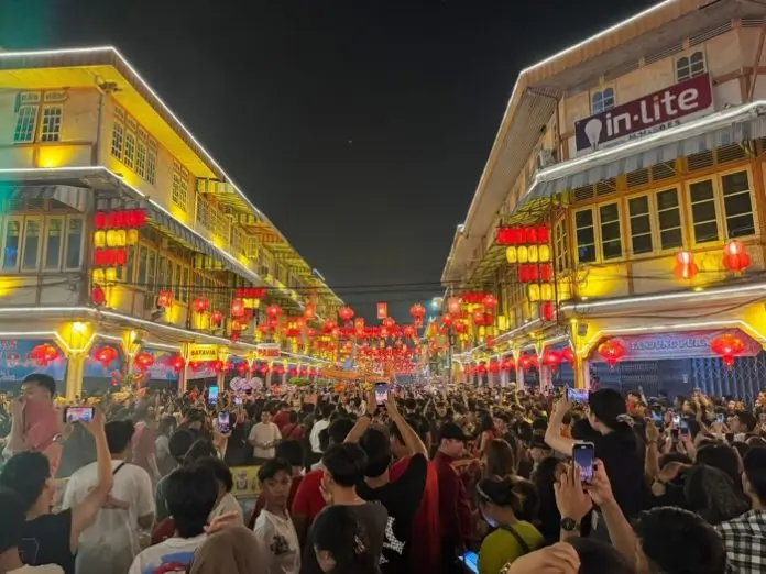 Little Chongqing di Singkawang resmi dibuka, Senin (16/2/2026).