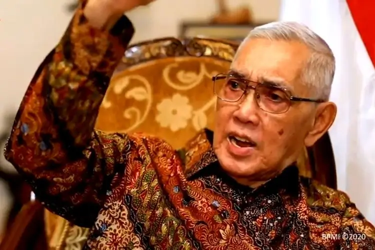 Potret Wakil Presiden ke-6 RI Try Sutrisno.