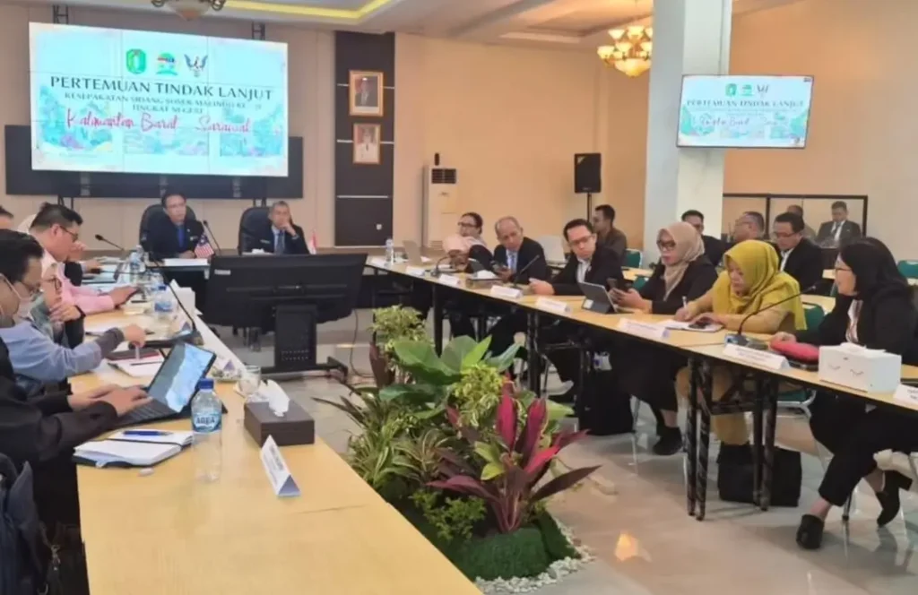 Pertemuan pejabat Kalbar dan Sarawak membahas kerja sama keamanan pangan, (3/3/2026).