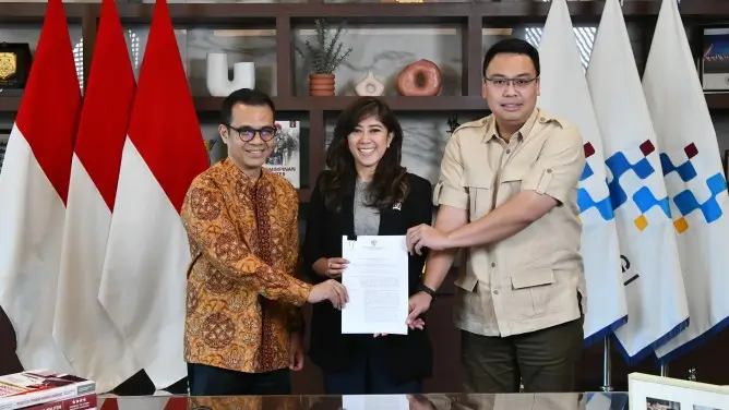 Menteri Komunikasi dan Digital Meutya Hafid menyampaikan kebijakan perlindungan anak di ruang digital.