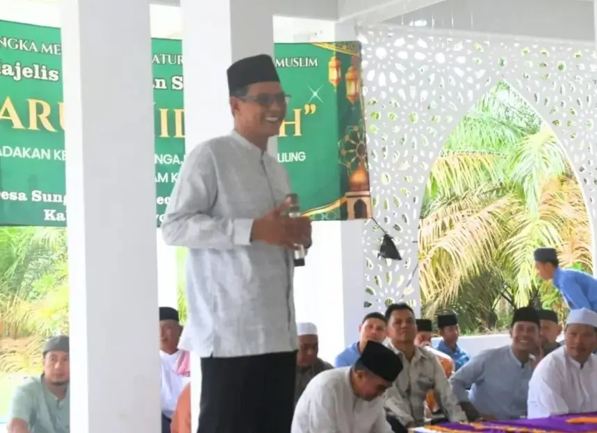 Wabup Kayong Utara Amru Chanwari saat Safari Ramadan di Desa Sungai Sepeti Seponti.
