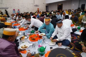 Hidangan yang disajikan pada acara Tudang Manre Sipulung.