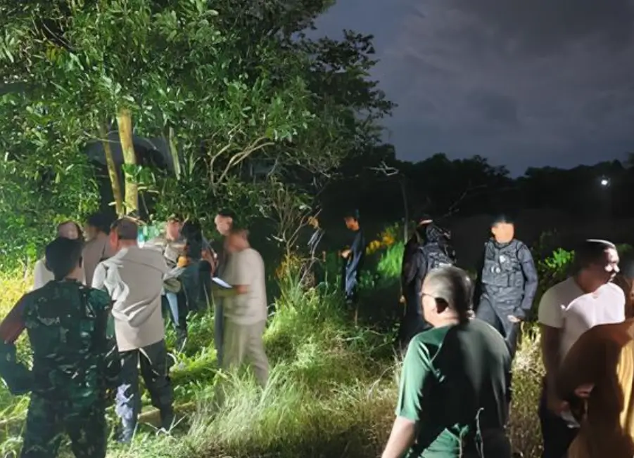 Lokasi penemuan pria gantung diri di kawasan Jalan Pasar Baru Singkawang.