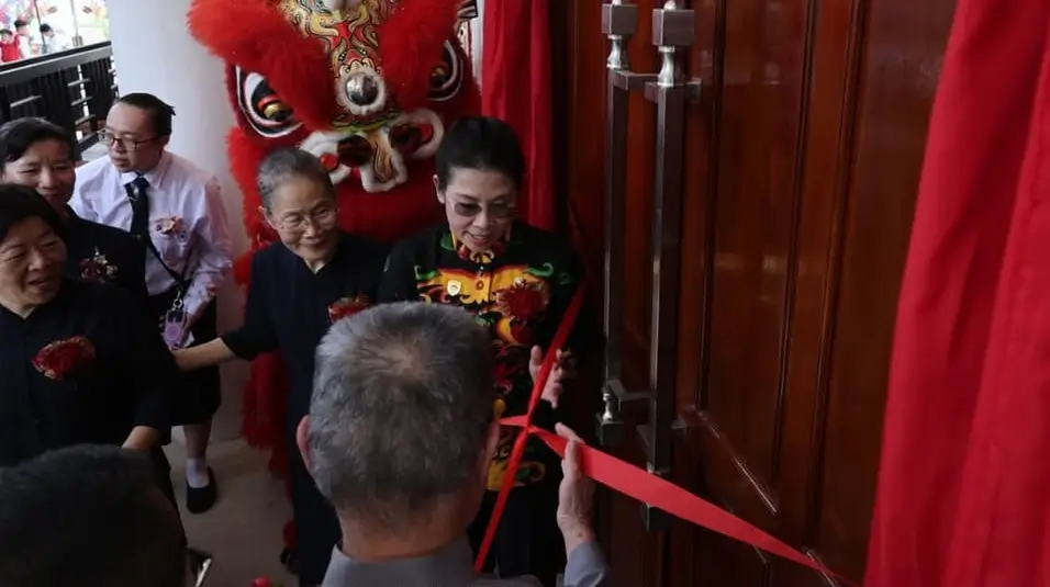 Wali Kota Singkawang Tjhai Chui Mie meresmikan Gedung Sekolah Minggu Vihara Dharma Mulia, (12/04/2026).