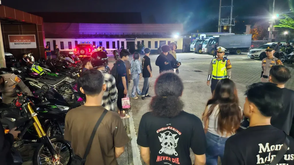 Kendaraan motor diamankan dalam operasi knalpot brong