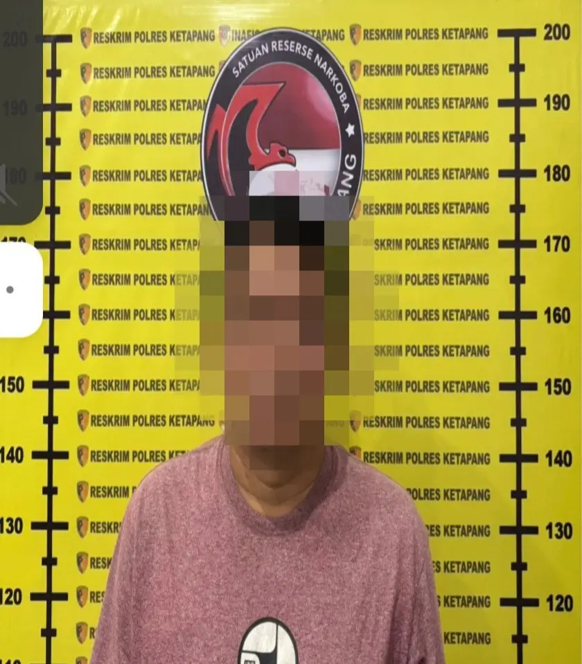 Penangkapan tersangka narkoba oleh Polres Ketapang di wilayah Tumbang Titi.