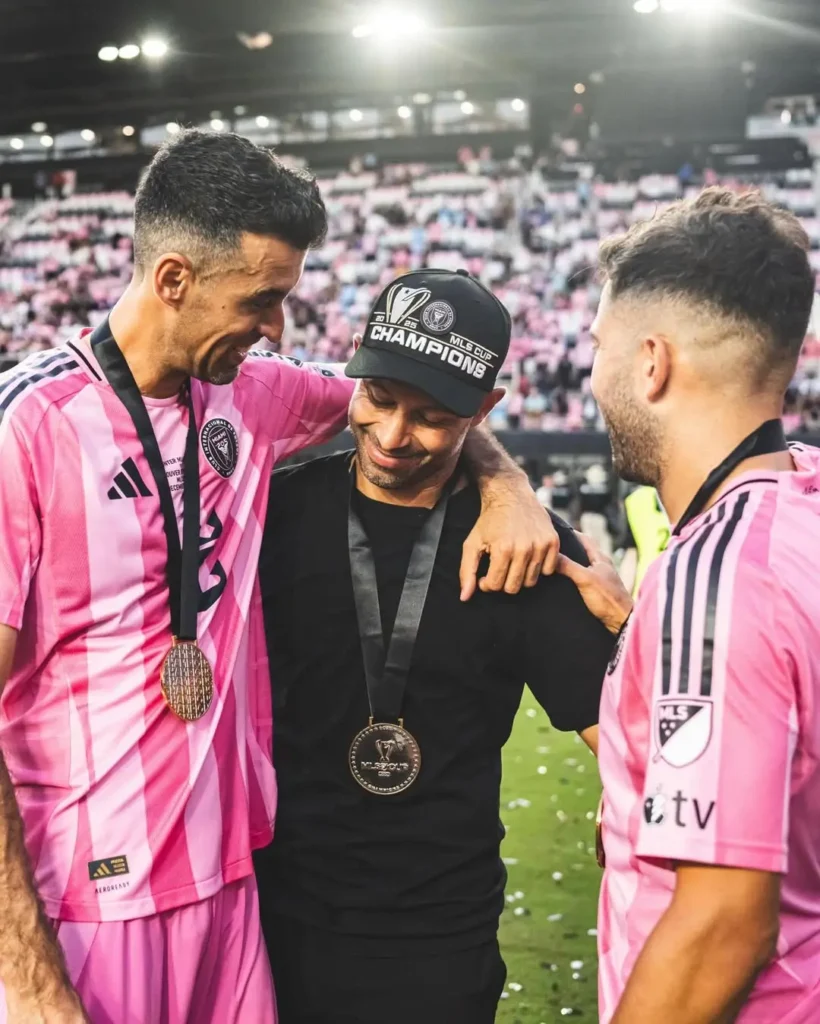 Javier Mascherano saat memimpin Inter Miami dalam pertandingan MLS sebelum mengundurkan diri.