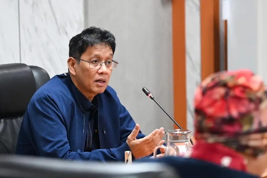 Menteri Keuangan Purbaya Yudhi Sadewa saat menyampaikan pernyataan tidak ada kenaikan pajak hingga ekonomi tumbuh 6 persen.