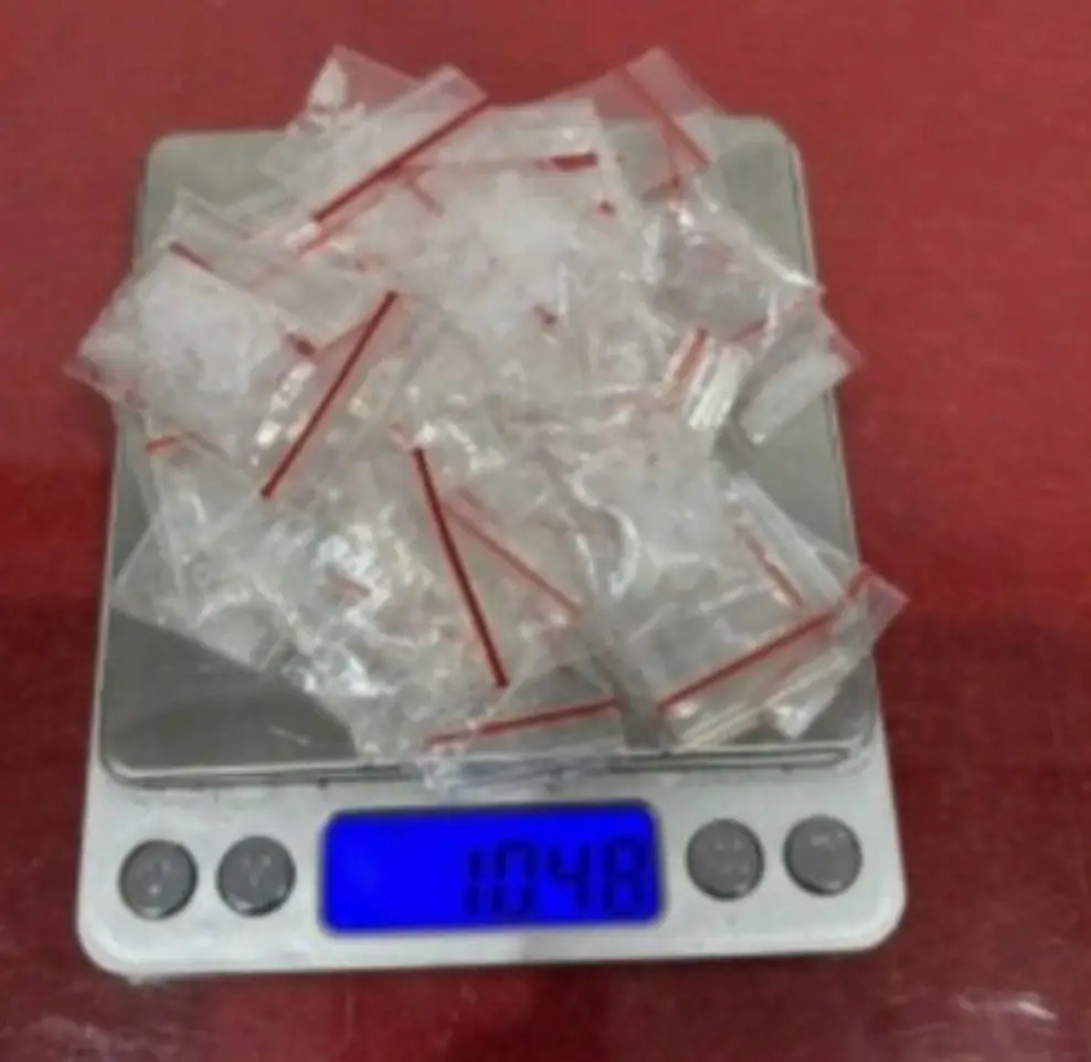 Barang bukti 44 paket sabu hasil penggerebekan polisi di Air Upas Ketapang.